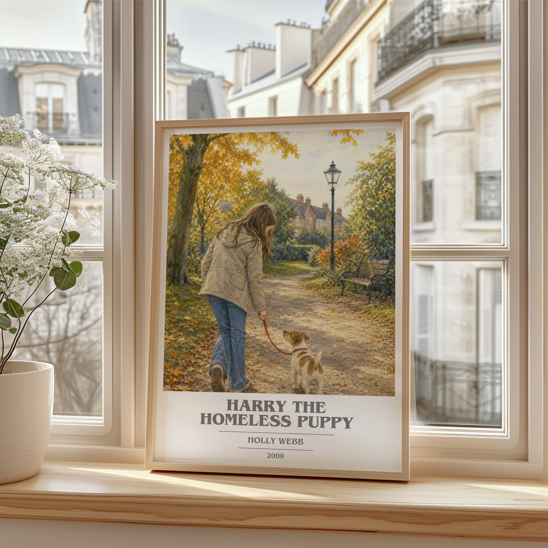Harry the Homeless Puppy book cover poster colour and style options – Holly Webb book art