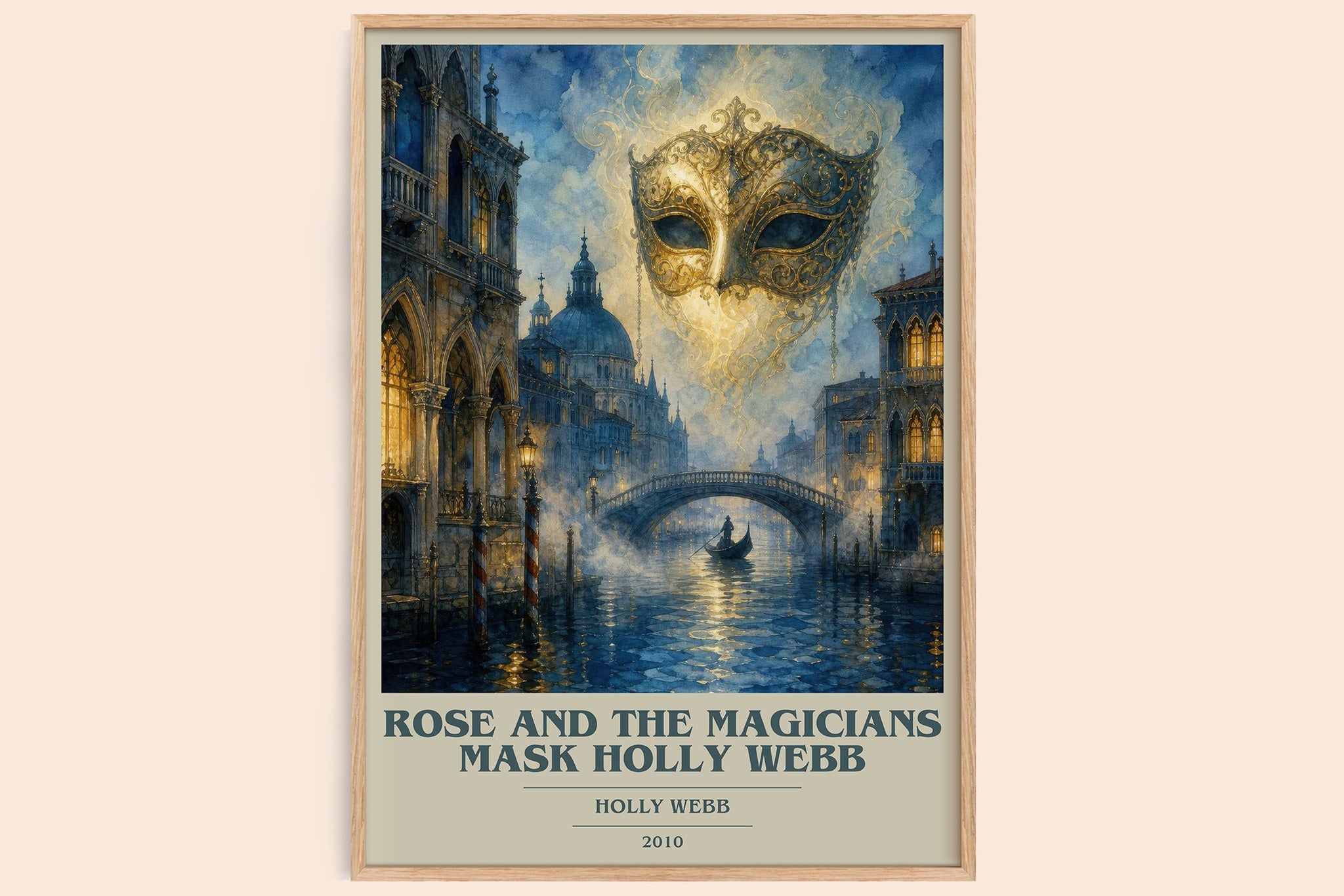 Rose and the Magicians Mask Holly Webb Book Cover Poster by Holly Webb