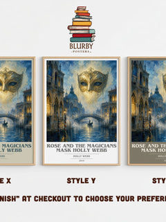 Rose and the Magicians Mask Holly Webb book cover print in frame leaning in hallway – childrens wall art