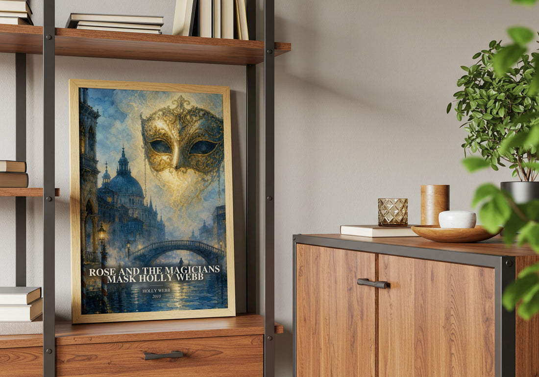 Rose and the Magicians Mask Holly Webb book watercolour illustration paper finish options – matte satin gloss