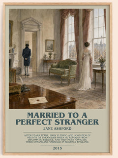 Married to a Perfect Stranger bookish book poster by Jane Ashford – framed literary art print