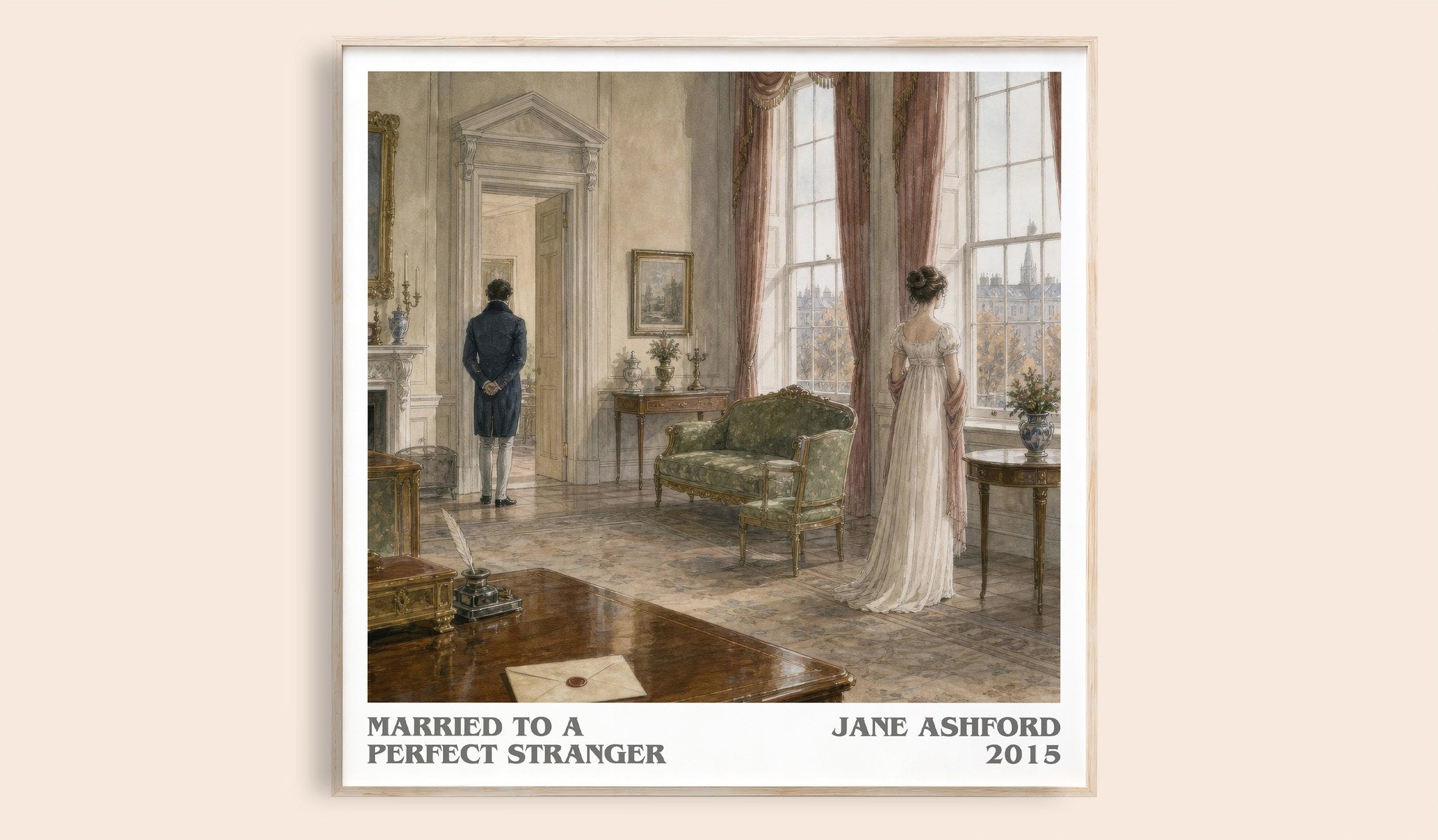Married to a Perfect Stranger Literary Art Print by Jane Ashford