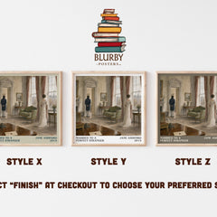 Married to a Perfect Stranger literary print in frame leaning in hallway – romance wall art