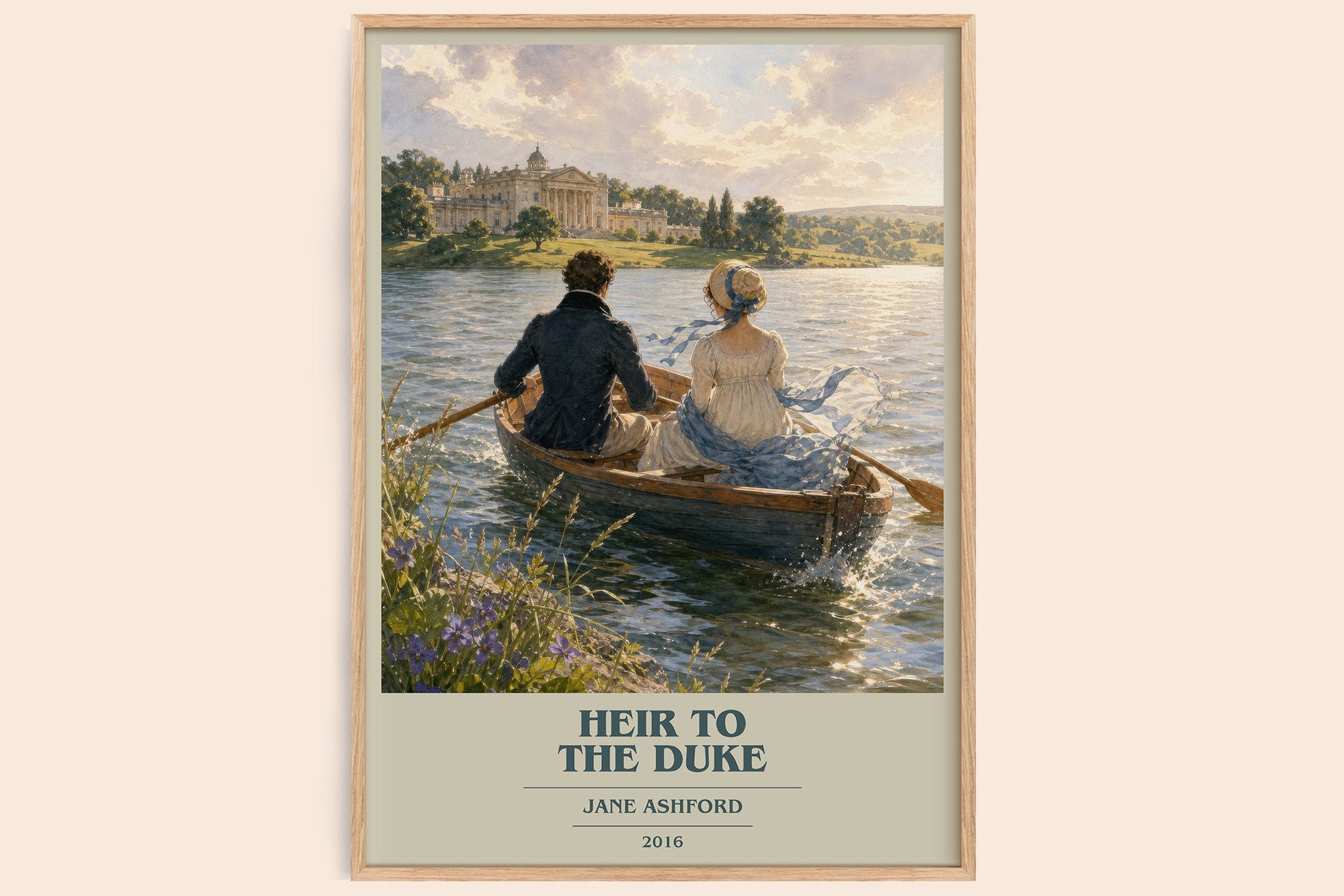 Heir to the Duke Book Cover Poster by Jane Ashford
