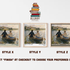 Heir to the Duke literary print in frame leaning in hallway – romance wall art