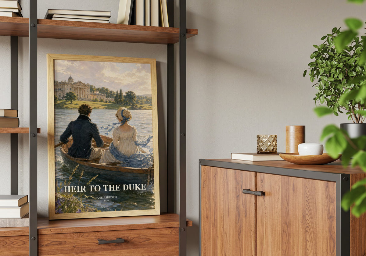 Heir to the Duke book watercolour illustration paper finish options – matte satin gloss