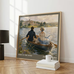 Heir to the Duke literary print framed by window – literary home decor