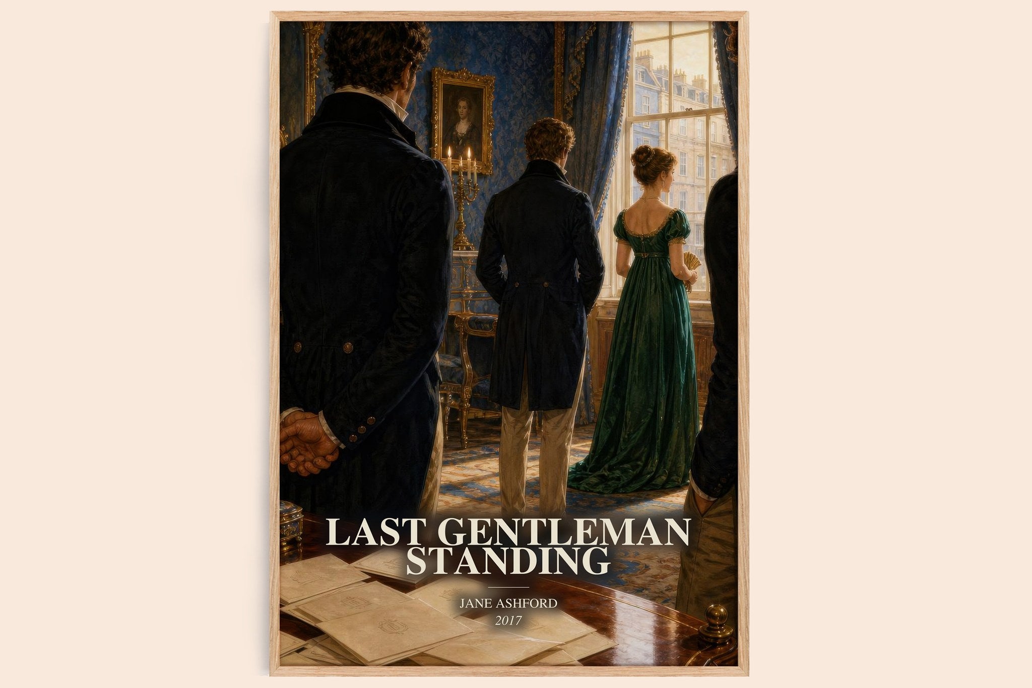 Last Gentleman Standing Book Watercolour Illustration by Jane Ashford