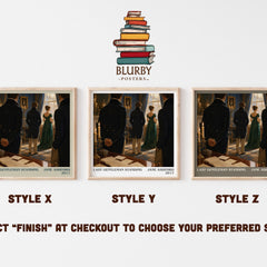 Last Gentleman Standing literary print in frame leaning in hallway – romance wall art