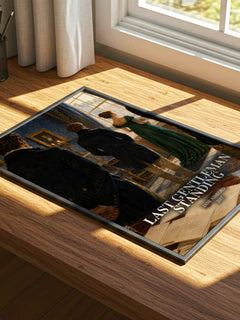 Last Gentleman Standing watercolour book poster framed on wall – romance wall art