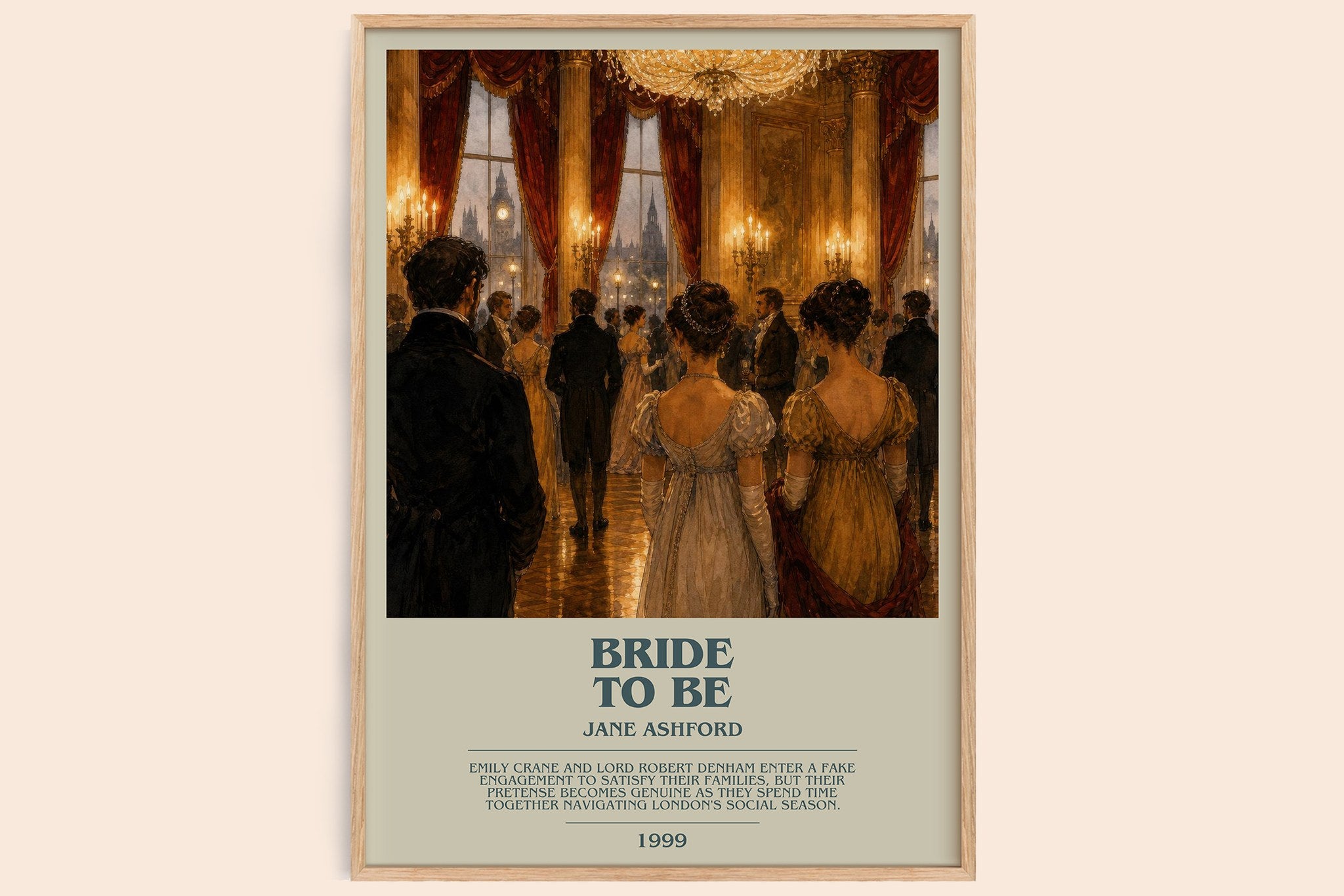 Bride to Be Bookish Wall Art by Jane Ashford