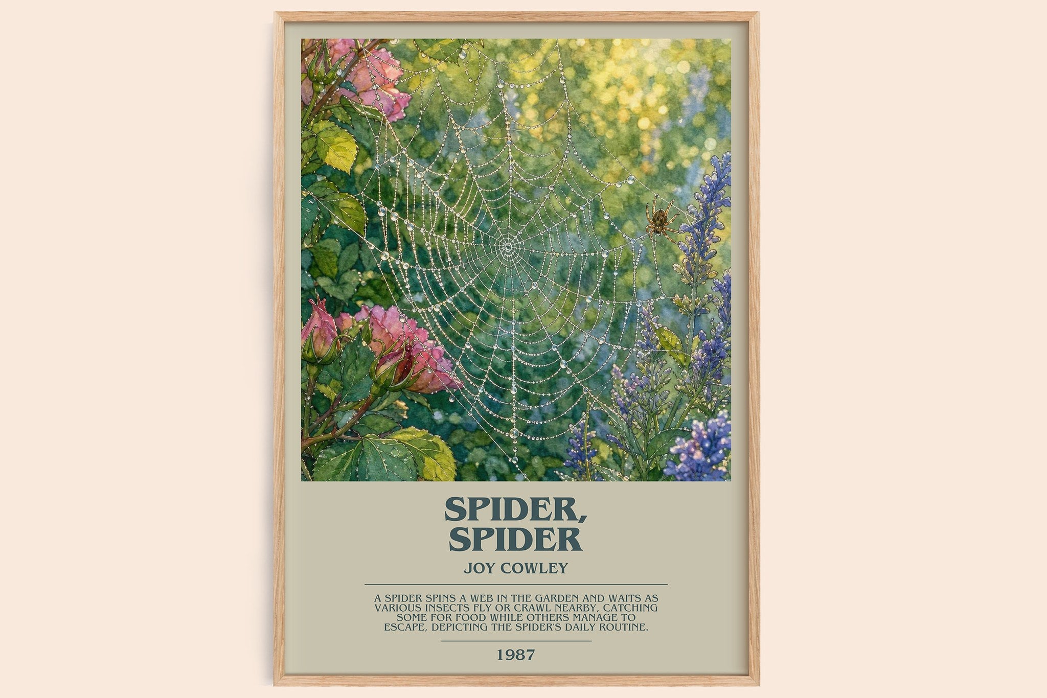 Spider, Spider Bookish Wall Art by Joy Cowley