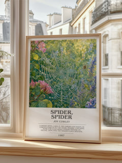 Spider, Spider bookish poster colour and style options – Joy Cowley book art