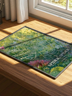 Spider, Spider watercolour book poster framed on wall – thriller wall art