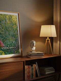 Spider, Spider watercolour print on bookshelf – Joy Cowley fan gift