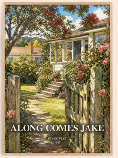 Along comes Jake watercolour book poster by Joy Cowley – framed literary art print