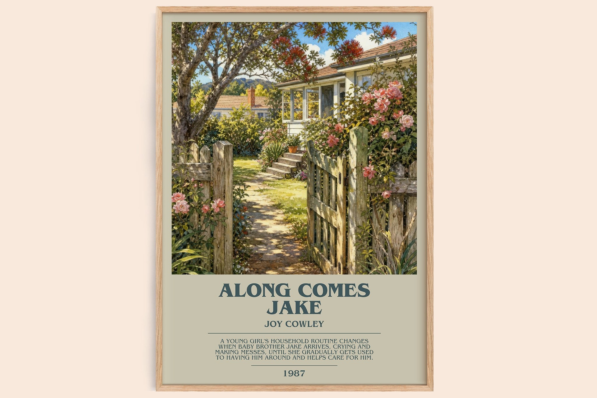 Along comes Jake Bookish Wall Art by Joy Cowley