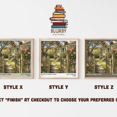 Along comes Jake literary print in frame leaning in hallway – childrens wall art