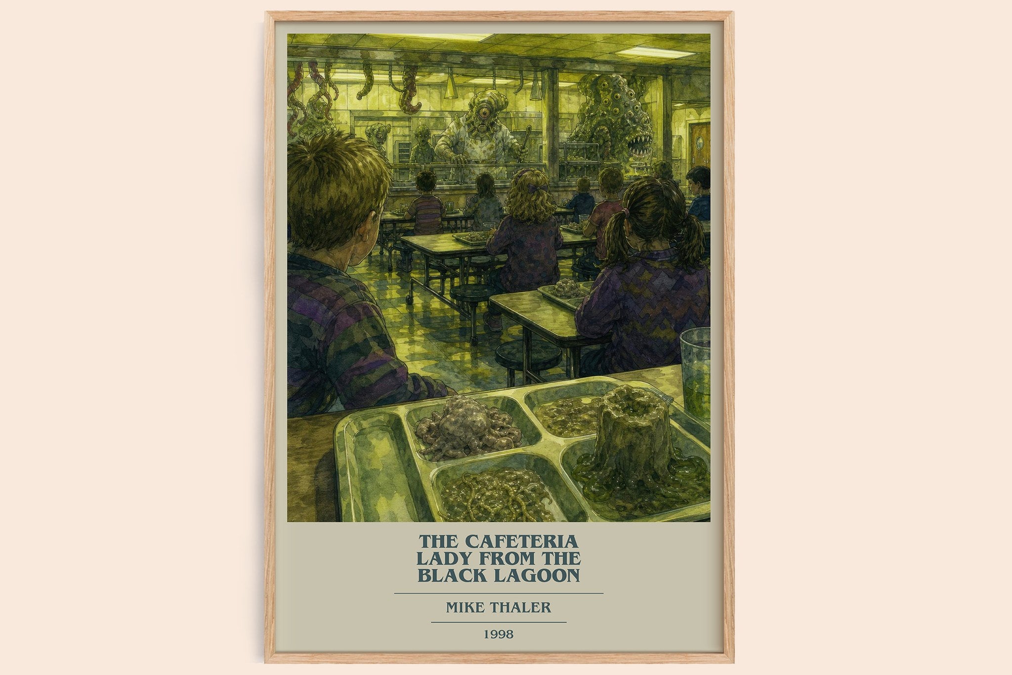 cafeteria lady from the black lagoon Book Cover Poster by Mike Thaler
