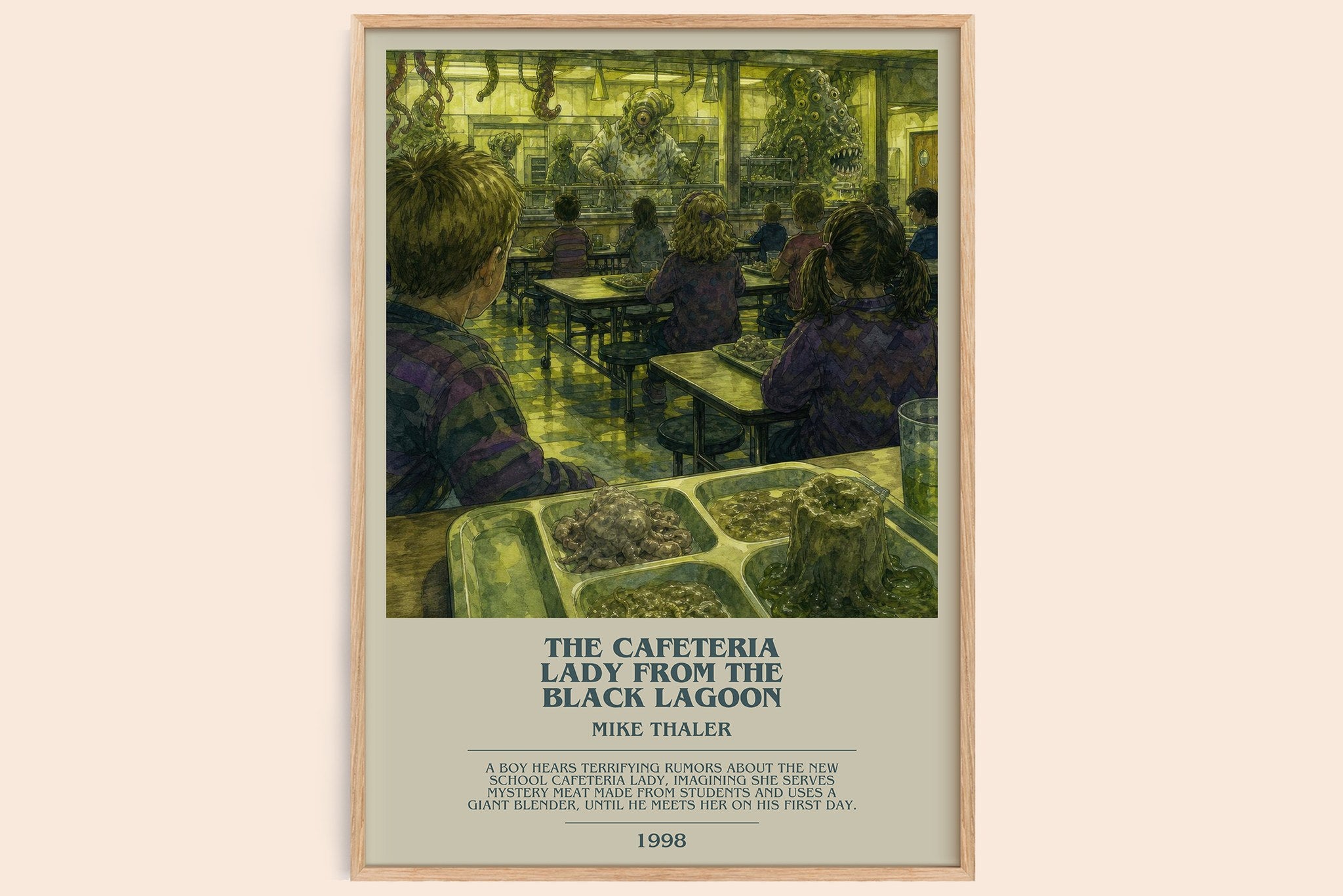 cafeteria lady from the black lagoon Bookish Wall Art by Mike Thaler