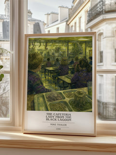 The cafeteria lady from the black lagoon book cover poster colour and style options – Mike Thaler book art