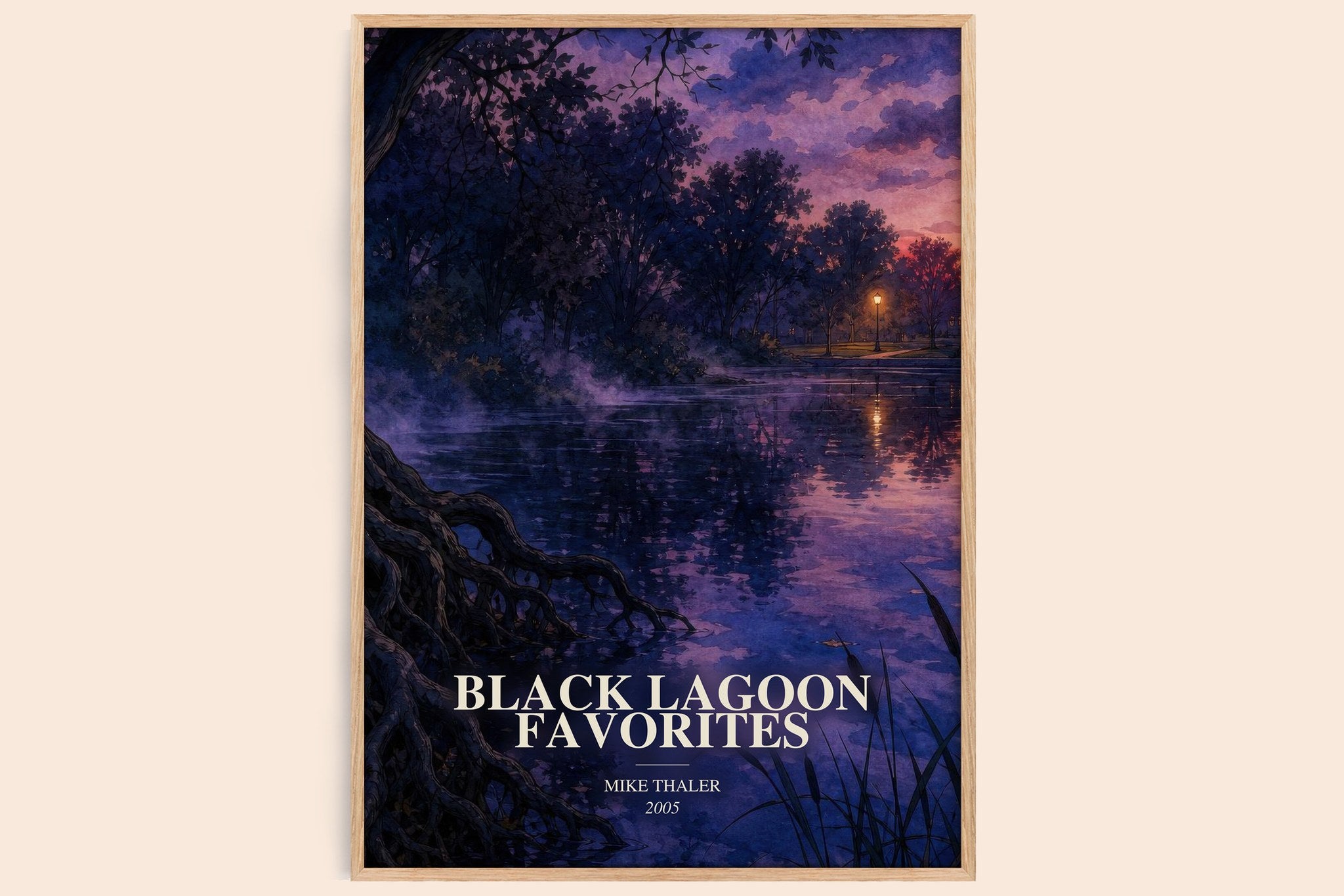 Black Lagoon favorites Book Watercolour Illustration by Mike Thaler