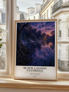 Black Lagoon favorites book cover poster colour and style options – Mike Thaler book art