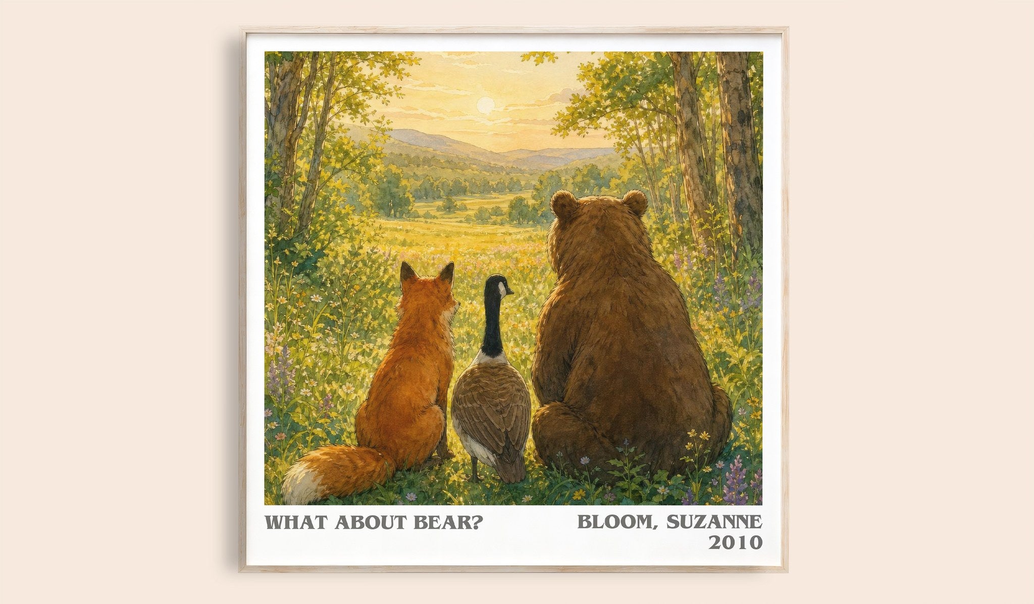 What about Bear? Literary Art Print by Bloom, Suzanne