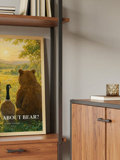What about Bear? book watercolour illustration paper finish options – matte satin gloss