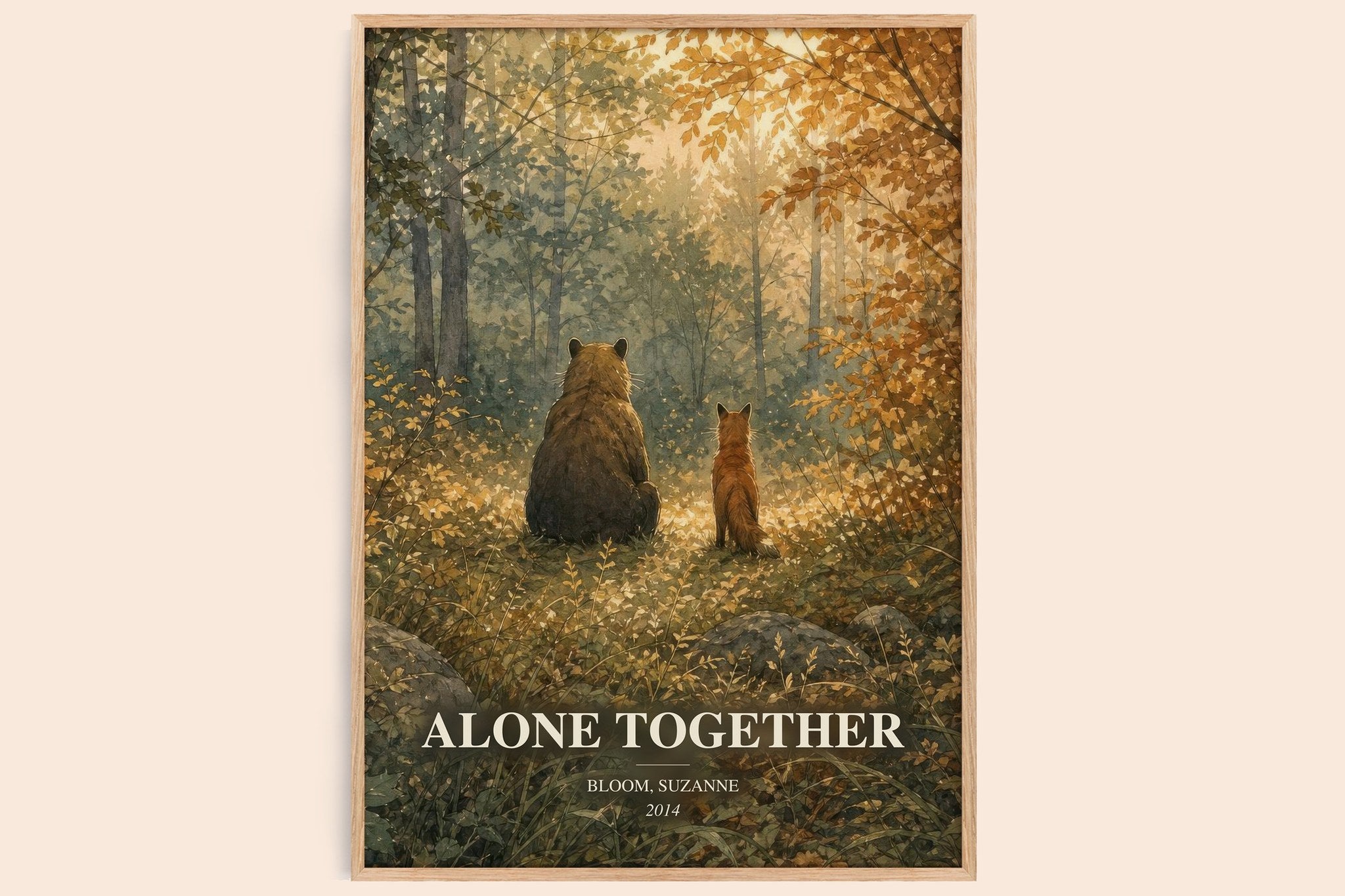Alone together Book Watercolour Illustration by Bloom, Suzanne