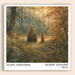 Alone together literary book poster by Bloom, Suzanne – framed literary art print
