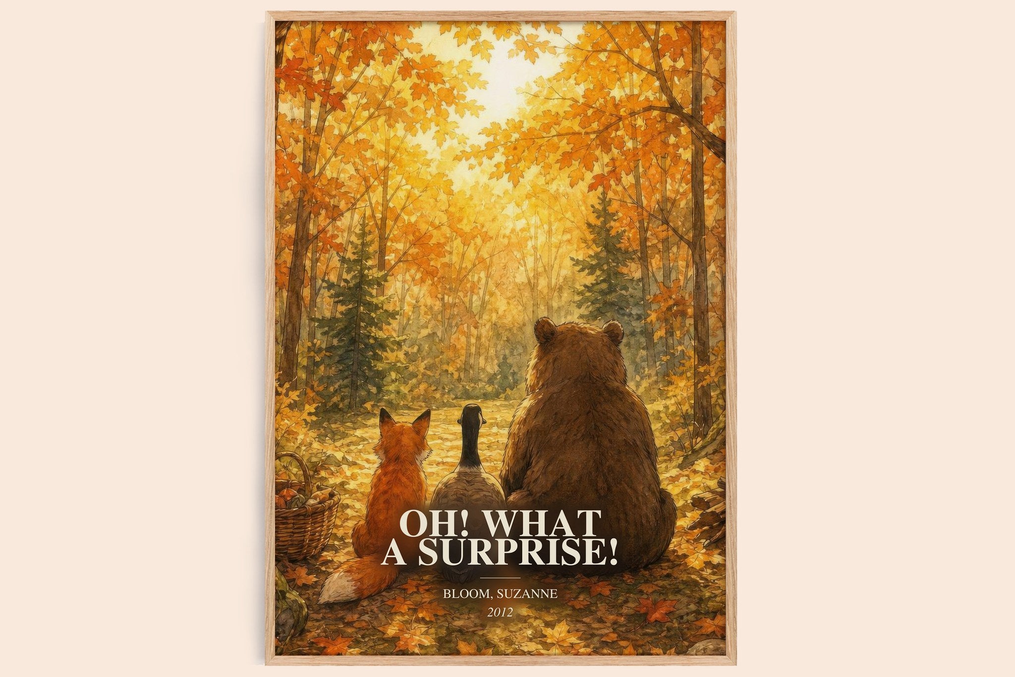 Oh! What a surprise! Book Watercolour Illustration by Bloom, Suzanne
