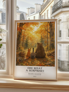 Oh! What a surprise! book cover poster colour and style options – Bloom, Suzanne book art