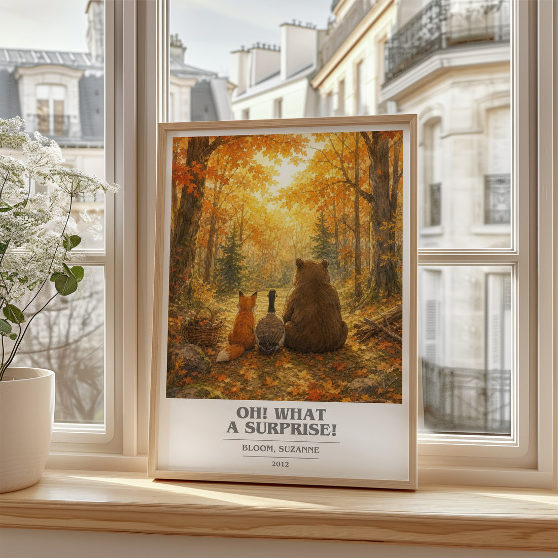 Oh! What a surprise! book cover poster colour and style options – Bloom, Suzanne book art