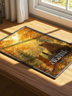 Oh! What a surprise! watercolour book poster framed on wall – childrens wall art