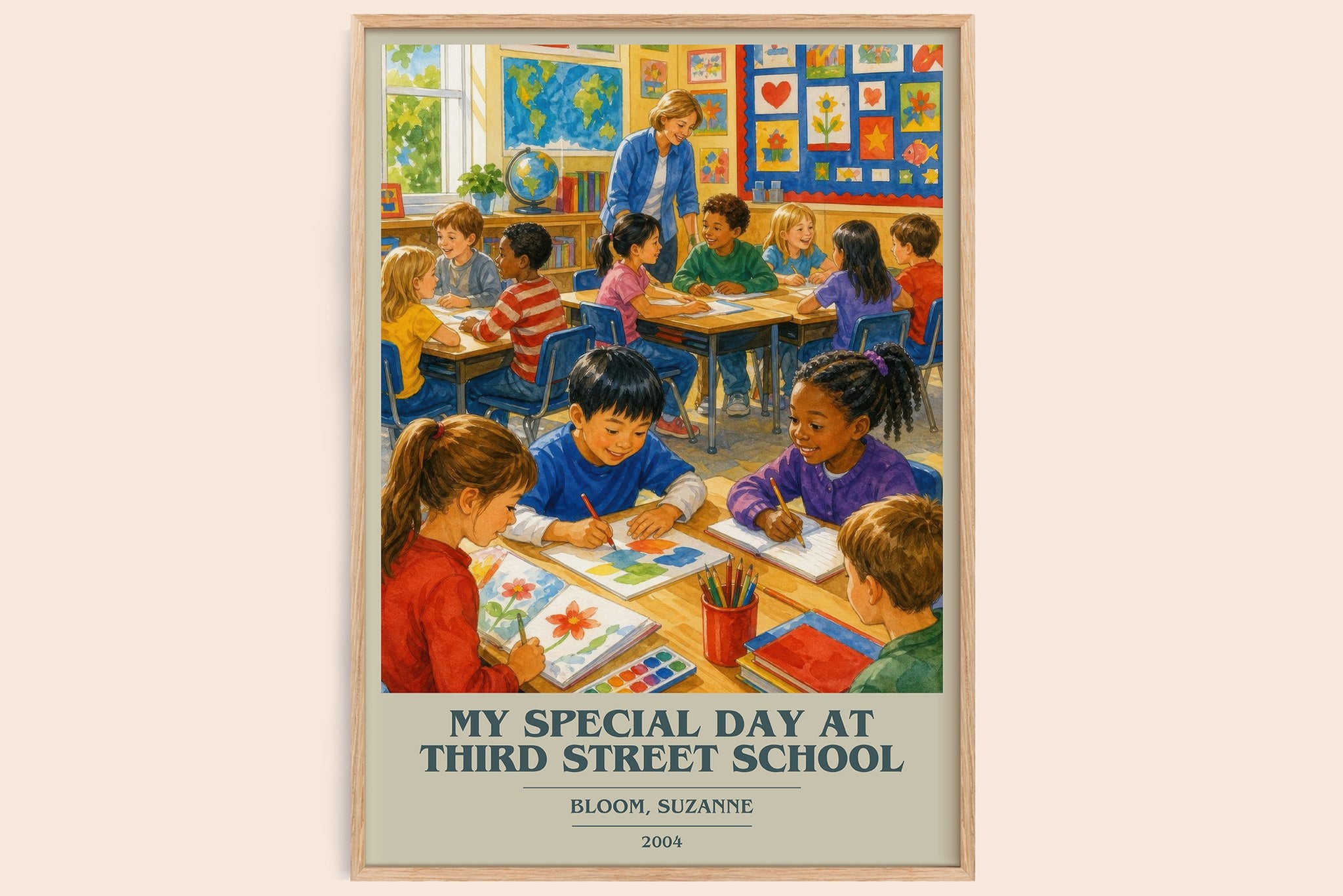 My Special Day at Third Street School Book Cover Poster by B. Suzanne
