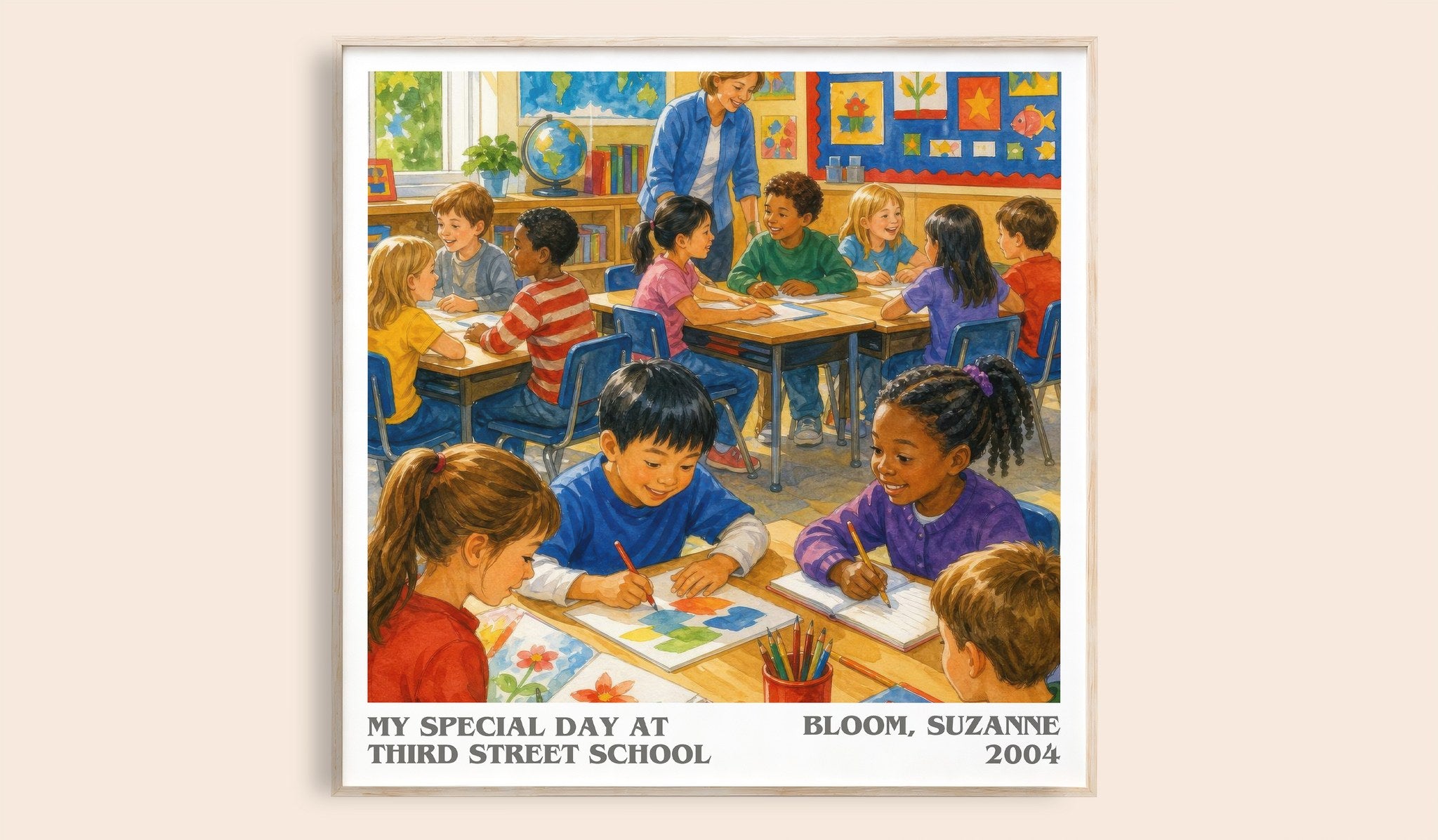 My Special Day at Third Street School Literary Art Print by B. Suzanne