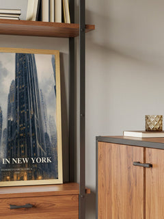 Poet in New York book watercolour illustration paper finish options – matte satin gloss