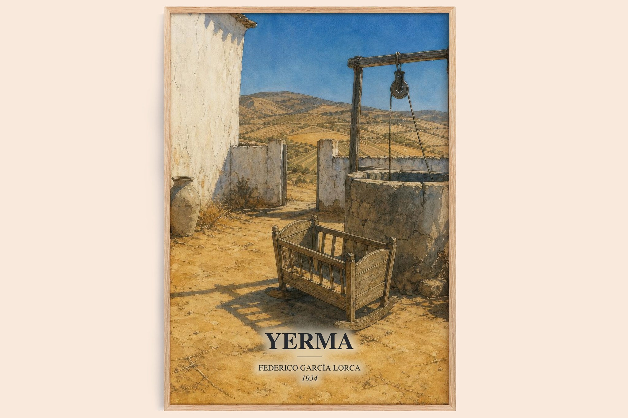 Yerma Book Watercolour Illustration by Federico García Lorca
