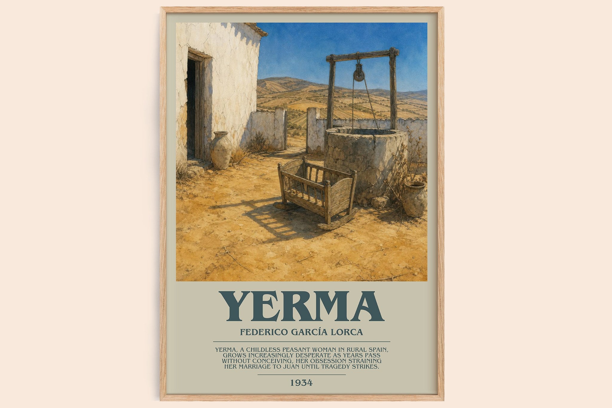 Yerma Bookish Wall Art by Federico García Lorca