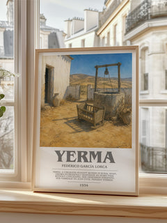 Yerma bookish poster colour and style options – Federico García Lorca book art