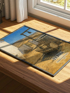 Yerma watercolour book poster framed on wall – poetry wall art