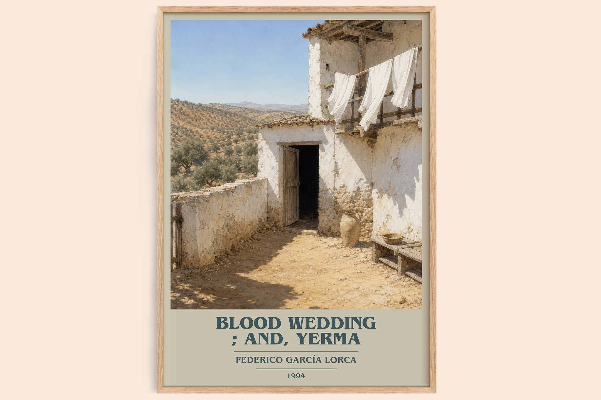 Blood wedding ; and, Yerma Book Cover Poster by Federico García Lorca