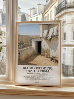 Blood wedding ; and, Yerma bookish poster colour and style options – Federico García Lorca book art