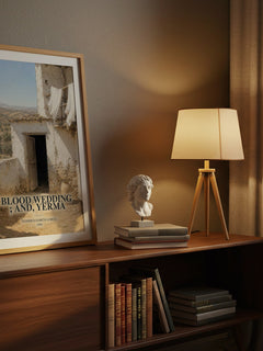 Blood wedding ; and, Yerma watercolour print on bookshelf – Federico García Lorca fan gift