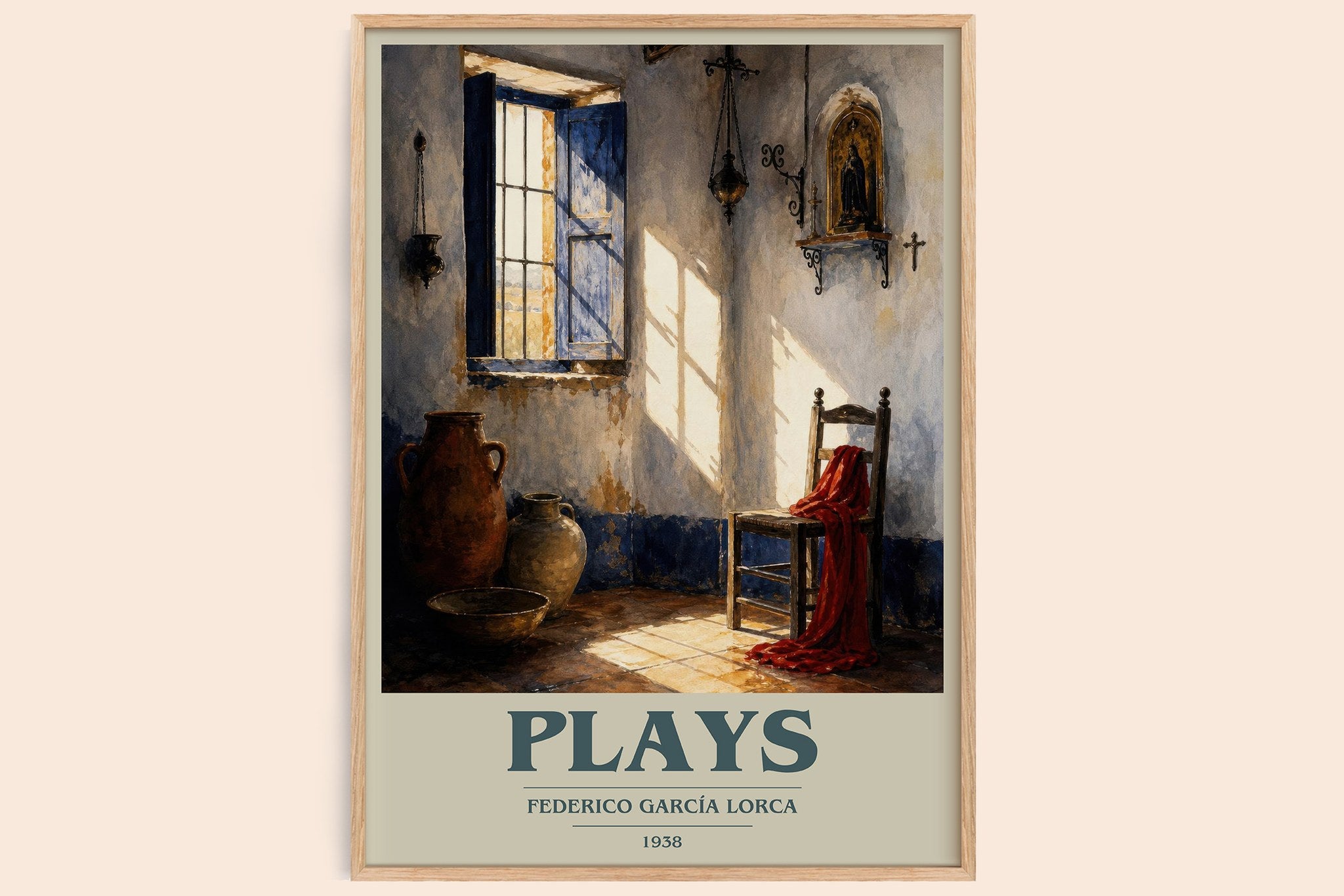 Plays Book Cover Poster by Federico García Lorca
