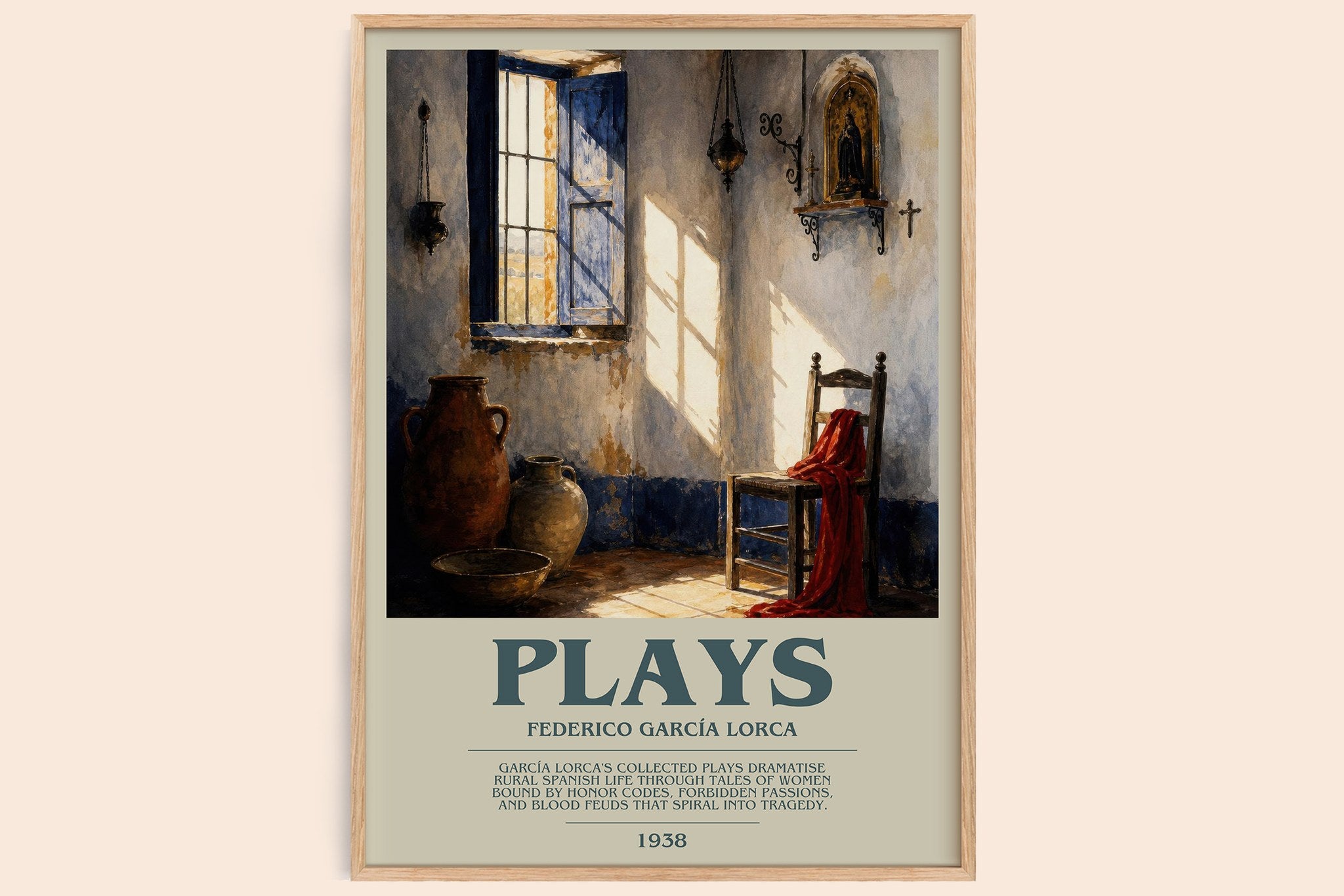 Plays Bookish Wall Art by Federico García Lorca