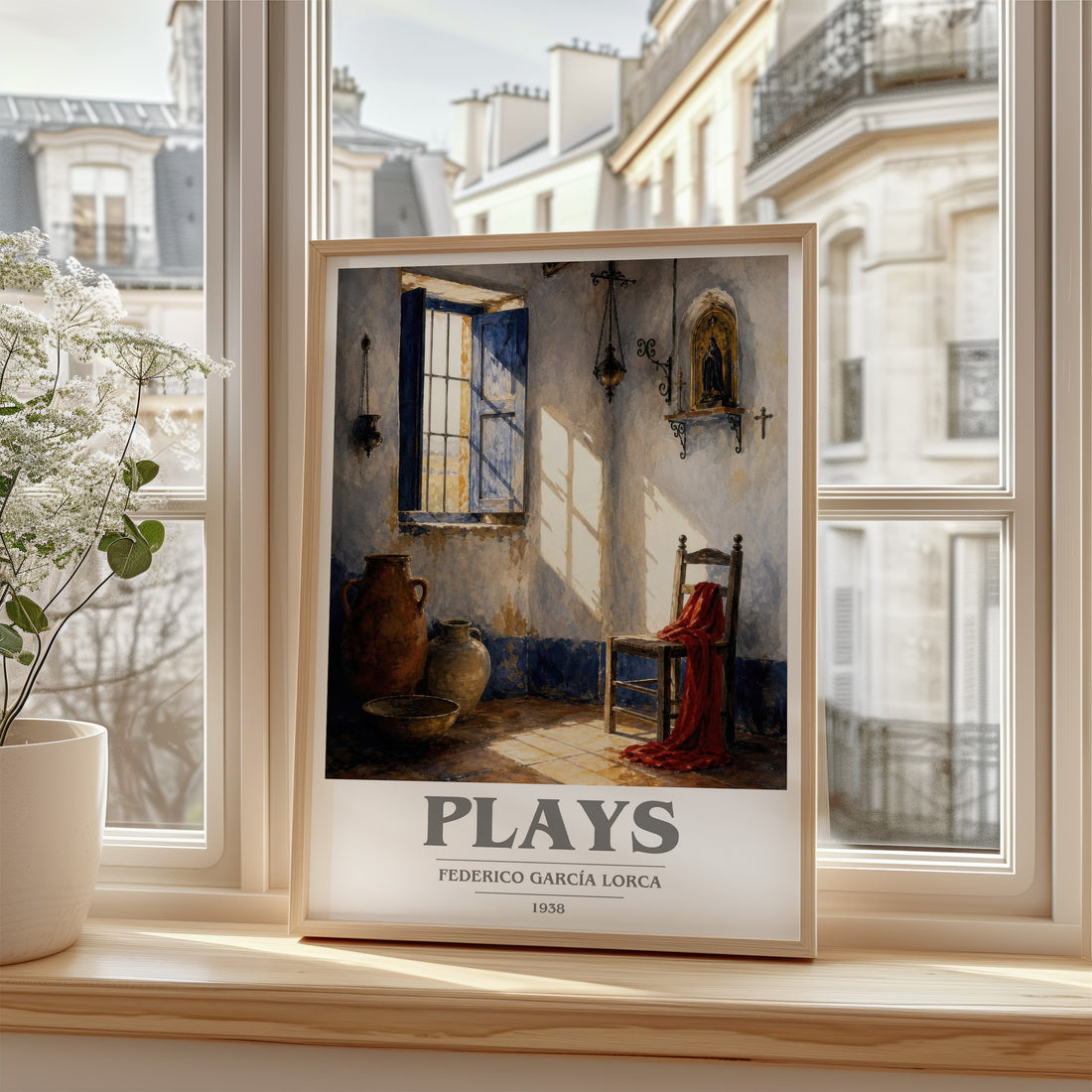 Plays book cover poster colour and style options – Federico García Lorca book art