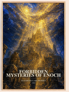 Forbidden mysteries of Enoch watercolour book poster by Elizabeth Clare Prophet – framed literary art print