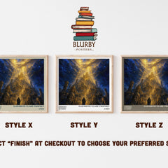 Forbidden mysteries of Enoch literary print in frame leaning in hallway – non fiction wall art